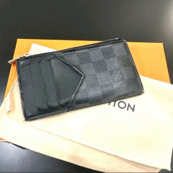 Louis Vuitton Handbags - HOST PICK!  Authentic Louis Vuitton card & coin holder mini wallet